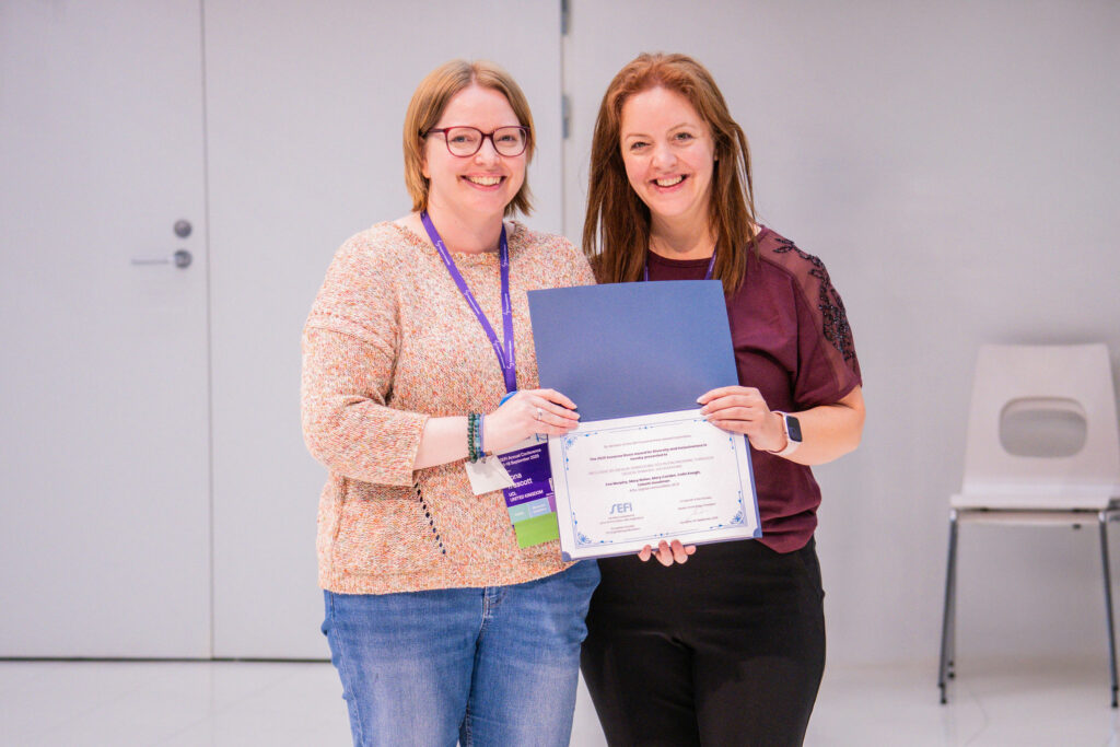 Susanne Ihsen Award: Eva Murphy, Mary Nolan, Mary Carden, Colin Keogh, Lizbeth Goodman (ATU, Sapien Innovation, UCD) - INCLUSIVE BY DESIGN: EMBEDDING EDI IN ENGINEERING THROUGH DESIGN THINKING HACKATHONS